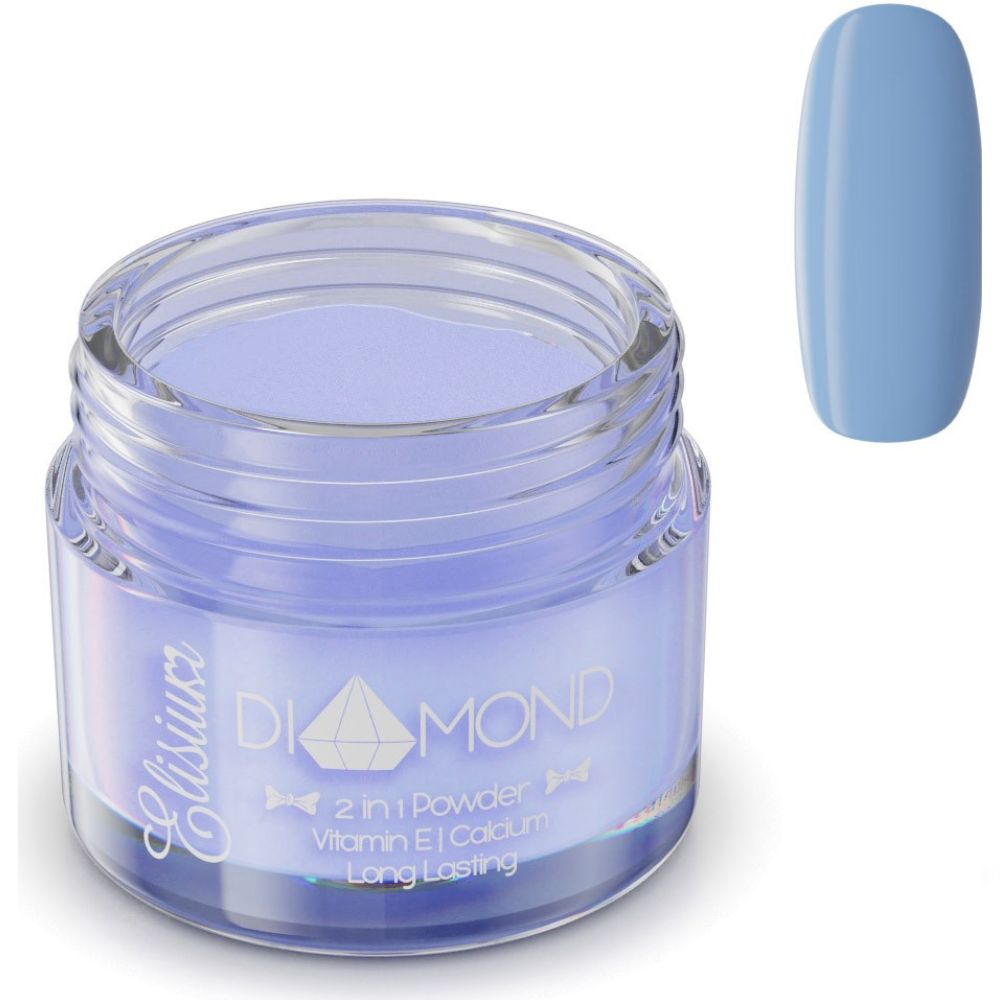 8526721764263072 Diamond 2in1 Powder proszek do manicure tytanowego DB705 Distant Blue 23g - obrazek 1