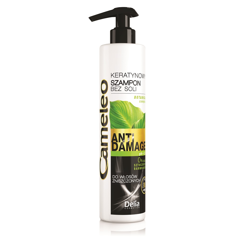 85311571617974589 Anti Damage szampon keratynowy bez soli do włosów zniszczonych 250ml - obrazek 1