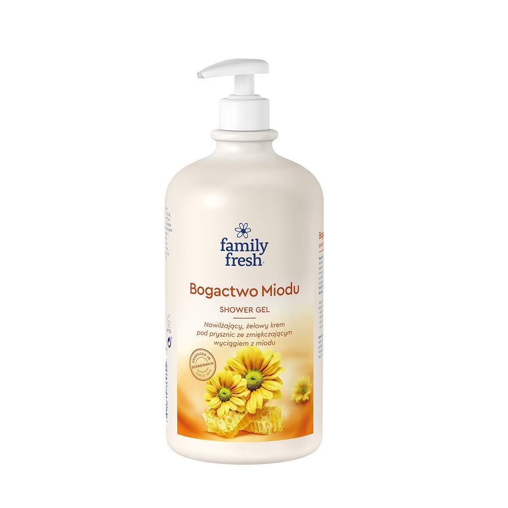 85361861652343170 Bogactwo Miodu nawilżający kremowy żel pod prysznic 1000ml - obrazek 1