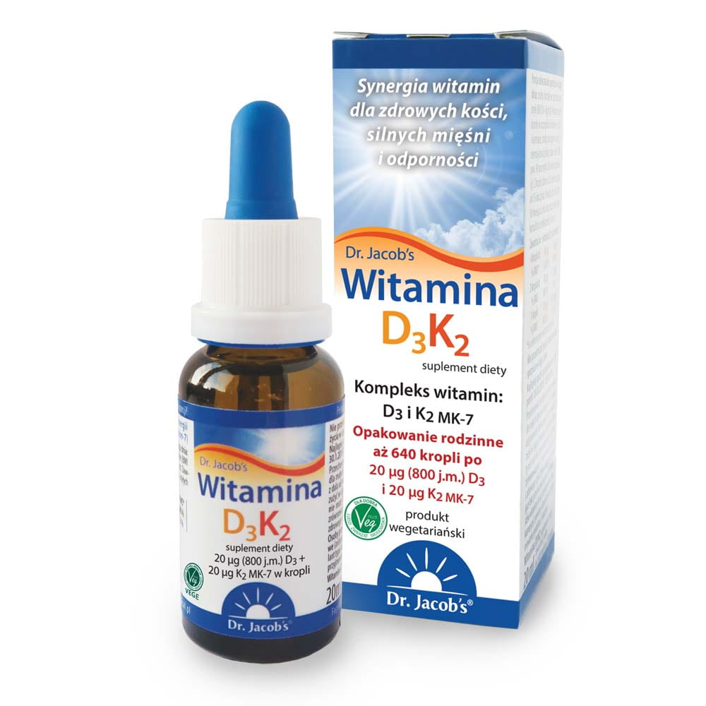 8538341742802168 Witamina D3K2 suplement diety w kroplach 20ml - obrazek 1
