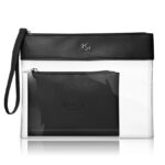 Transparent Beauty Case przezroczysta kosmetyczka z wewnętrzną saszetką 001 Black