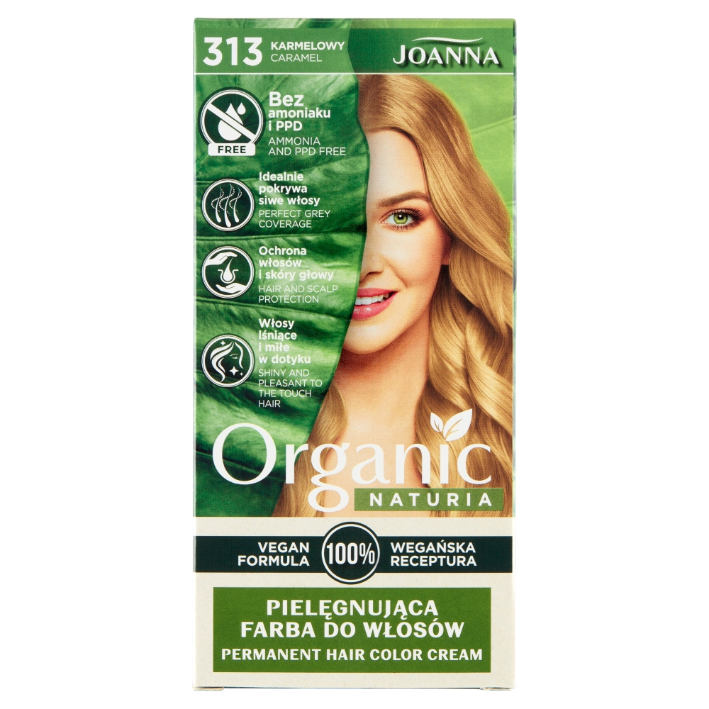 85548281636017765 Naturia Organic pielęgnująca farba do włosów 313 Karmelowy - obrazek 1