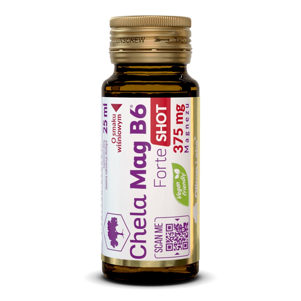 85560111742987850 Chela-Mag B6 Forte Shot suplement diety smak wiśniowy 25ml - obrazek 1