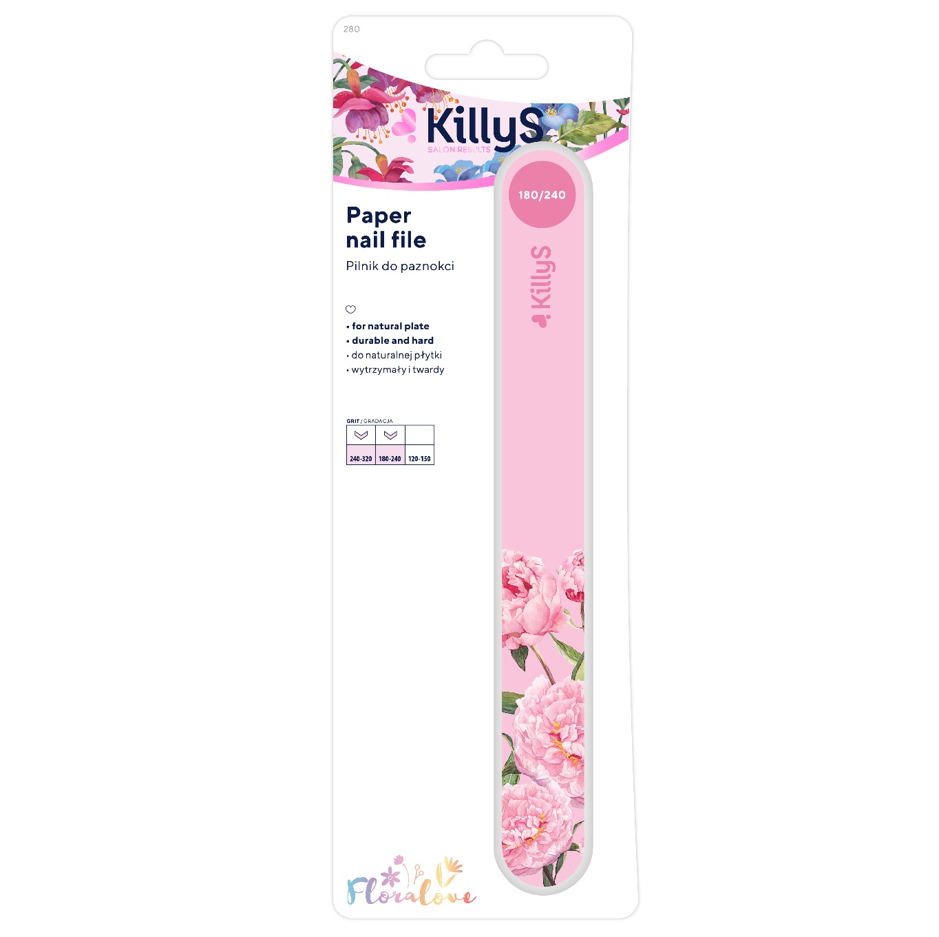 85570351660731808 Floralove pilnik różowy prosty 180/240 - obrazek 1