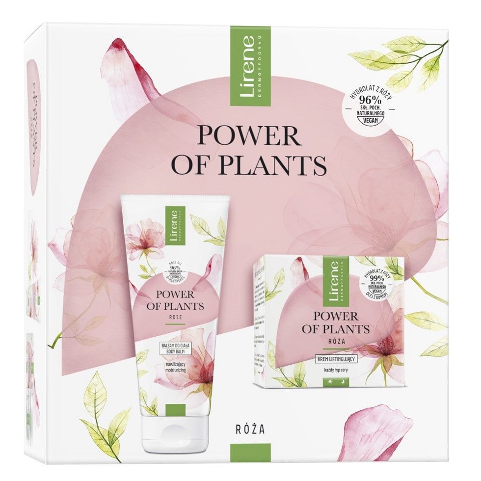 85657851699260639 Power of Plants Róża zestaw krem liftingujący 50ml + nawilżający balsam do ciała 200ml - obrazek 1