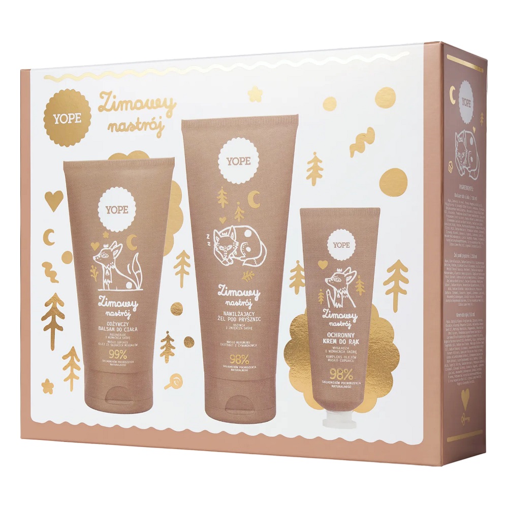 85674961761491609 Zimowy Nastrój zestaw żel pod prysznic 200ml + balsam do ciała 150ml + krem do rąk 50ml - obrazek 1
