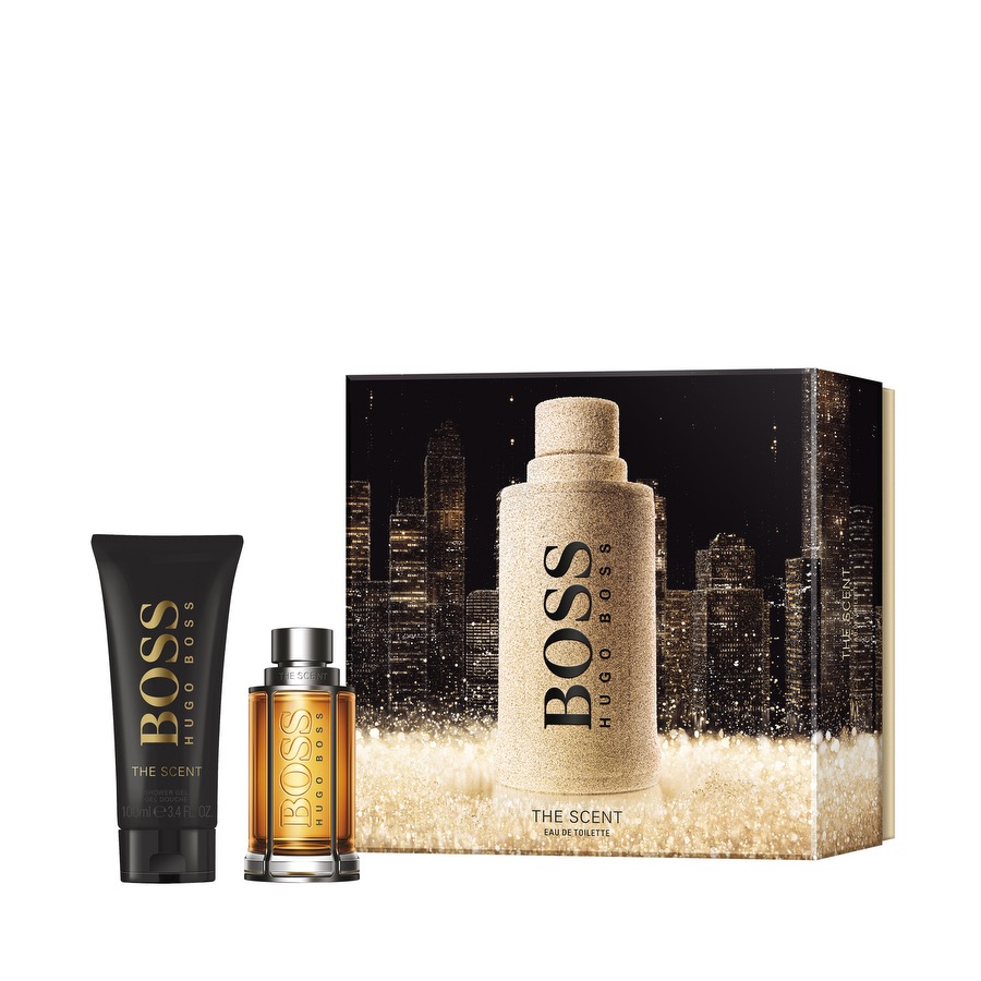 85744701662977565 Boss The Scent For Man zestaw woda toaletowa spray 50ml + żel pod prysznic 100ml - obrazek 1