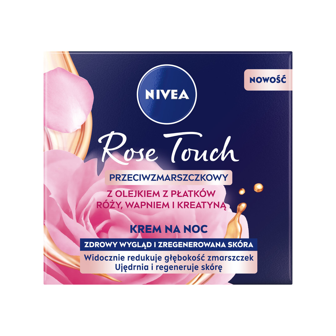 85889631652249598 Rose Touch przeciwzmarszczkowy krem na noc z olejkiem z płatków róży wapniem i kreatyną 50ml - obrazek 1