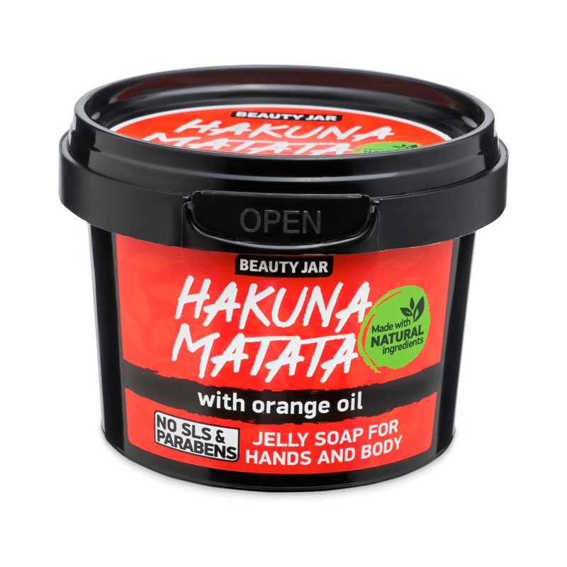 85944801663836522 Hakuna Matata żelowe mydło do rąk i ciała z olejkiem pomarańczowym 130g - obrazek 1