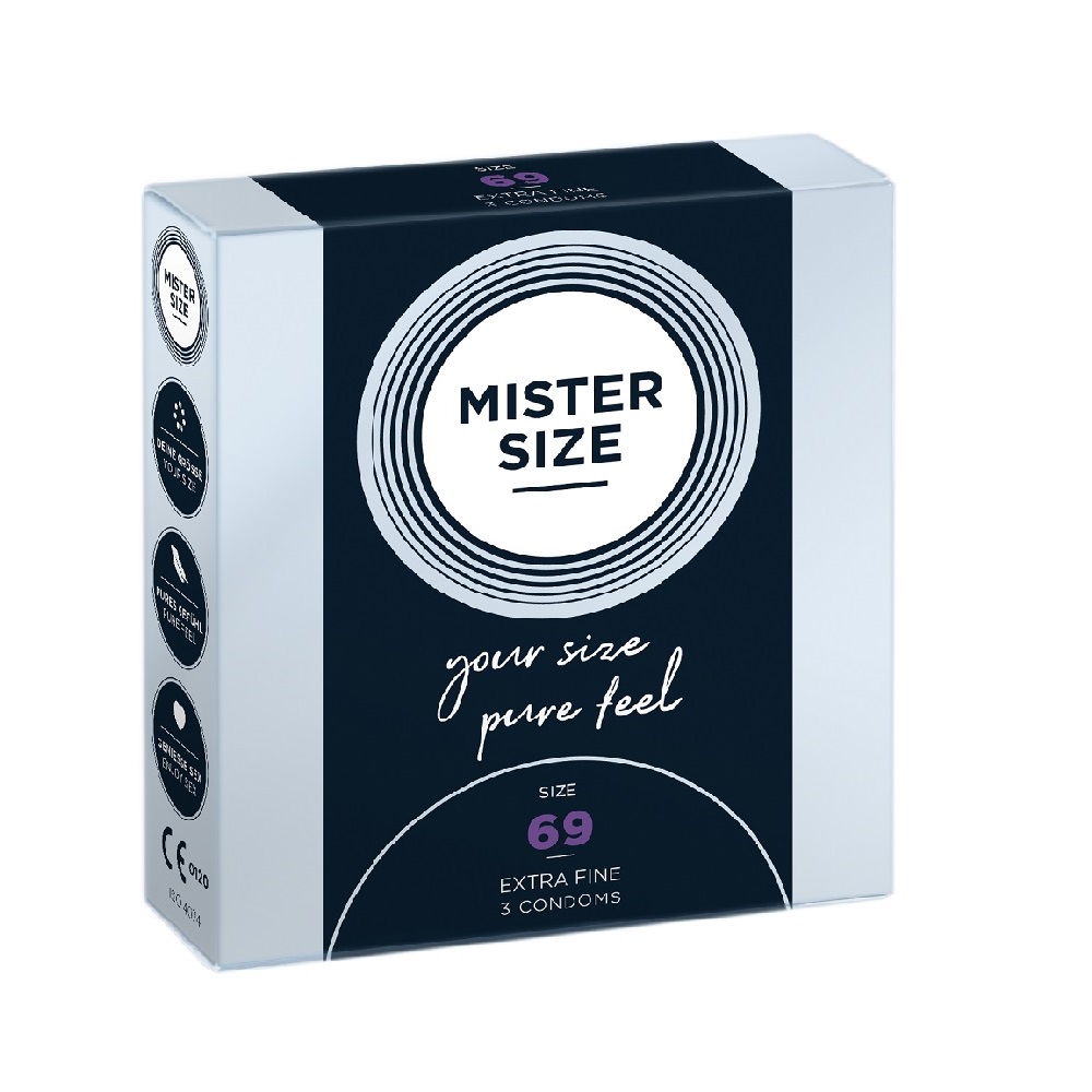 85992831711613755 Condoms prezerwatywy dopasowane do rozmiaru 69mm 3szt. - obrazek 1