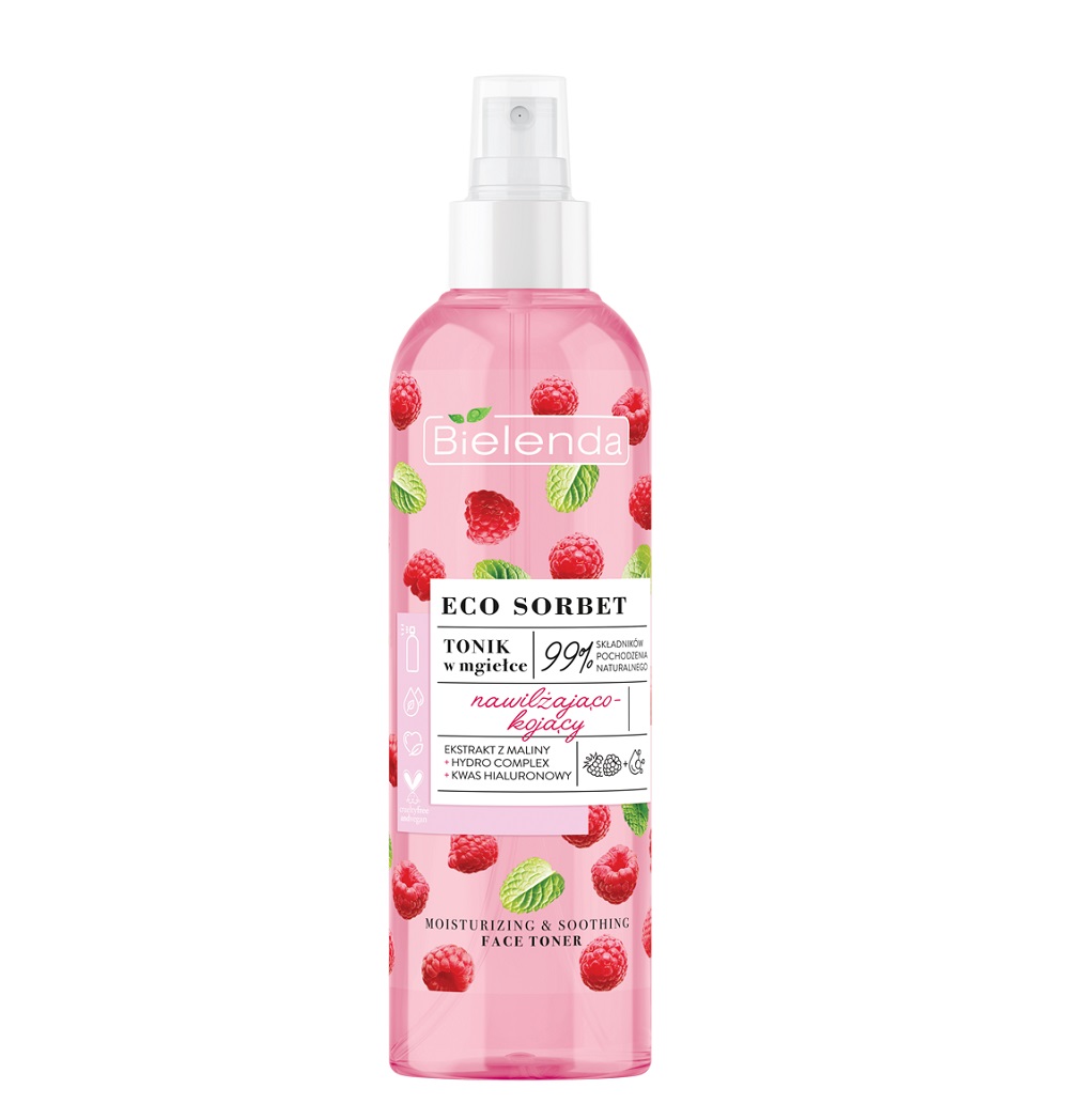 8602031650910176 Eco Sorbet tonik w mgiełce nawilżająco-kojący Malina 200ml - obrazek 1