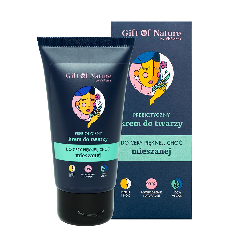 86074771621229465 Prebiotyczny krem do twarzy do cery mieszanej 50ml - obrazek 1