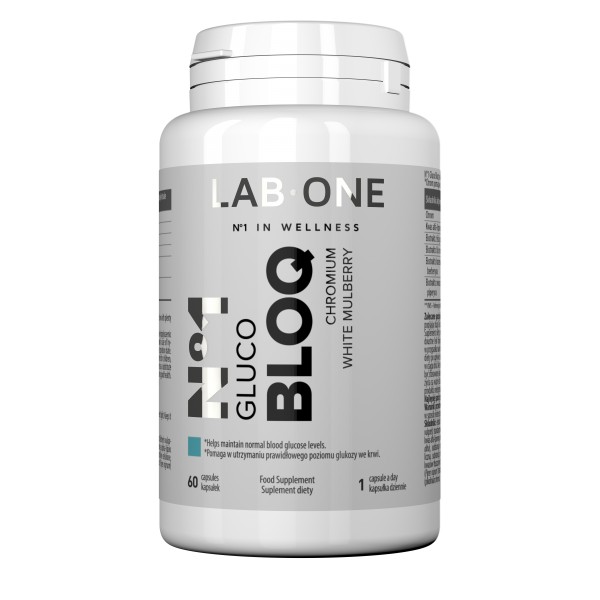 86115661689571038 N°1 Gluco BLOQ suplement diety wspierający prawidłowy poziom cukru we krwi 60 kapsułek - obrazek 1
