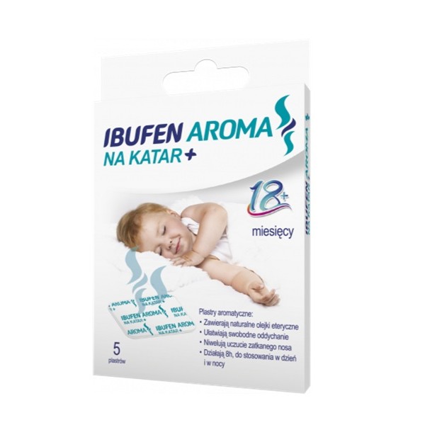 86402211764145645 Aroma na katar plastry nasączone olejkami eterycznymi ułatwiającymi oddychanie 5szt. - obrazek 1