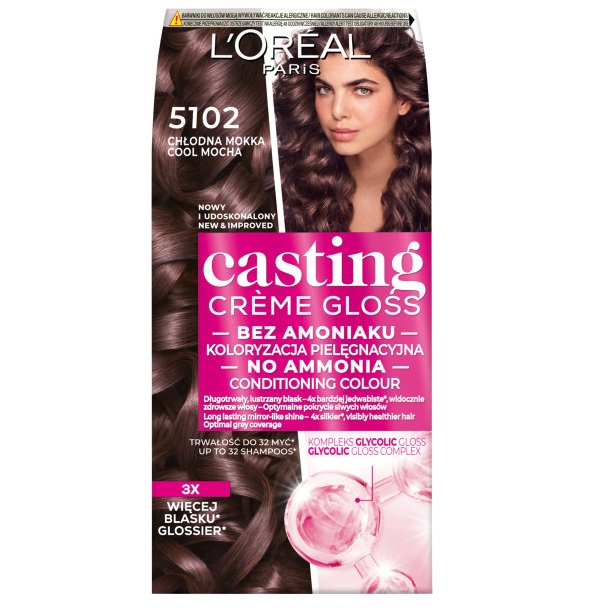 86594321745329316 Casting Creme Gloss farba do włosów 5102 Chłodna Mokka - obrazek 1