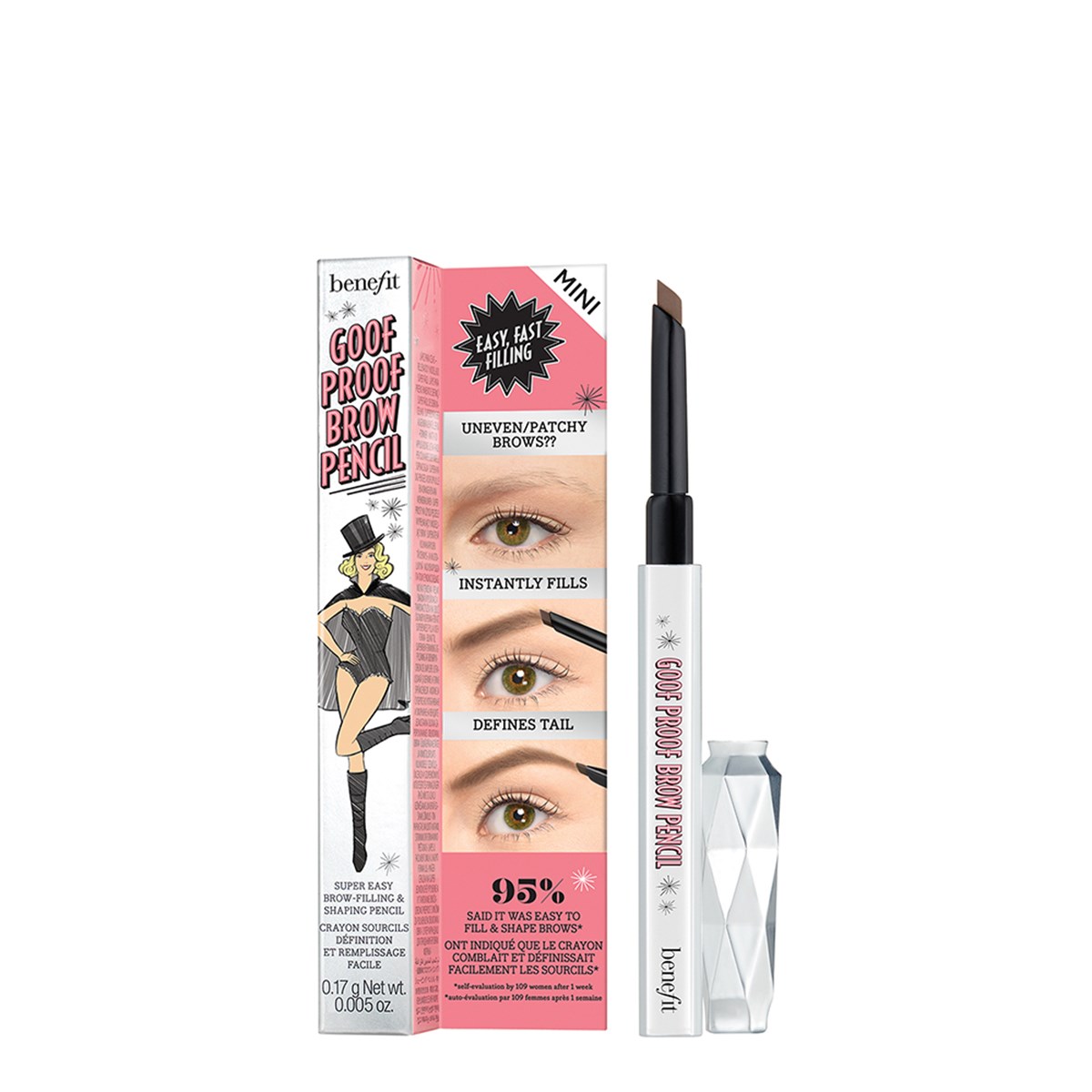 86599801736509053 Goof Proof Brow Pencil Mini kredka do brwi 3 Warm Light Brown 0.17g - obrazek 1
