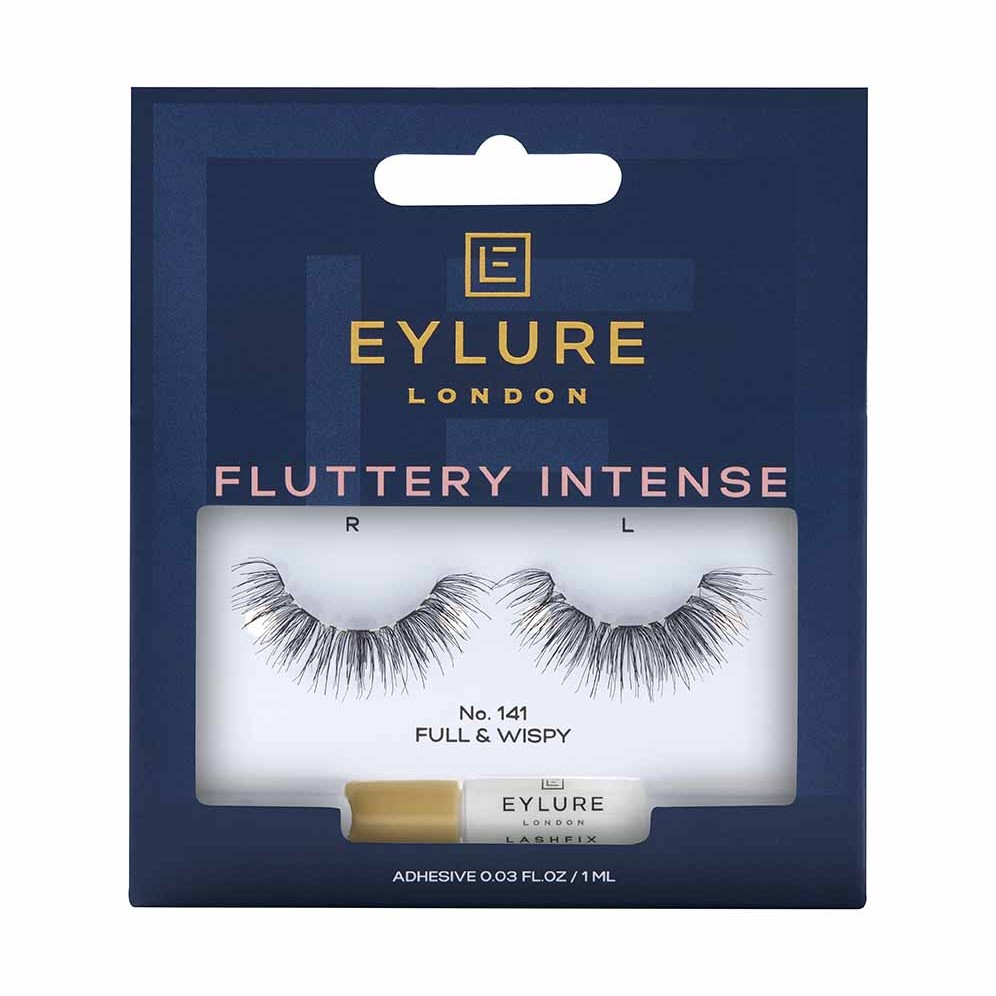 86608541737985045 Fluttery Intense Lashes sztuczne rzęsy z klejem efekt podwójnej objętości No. 141 - obrazek 1