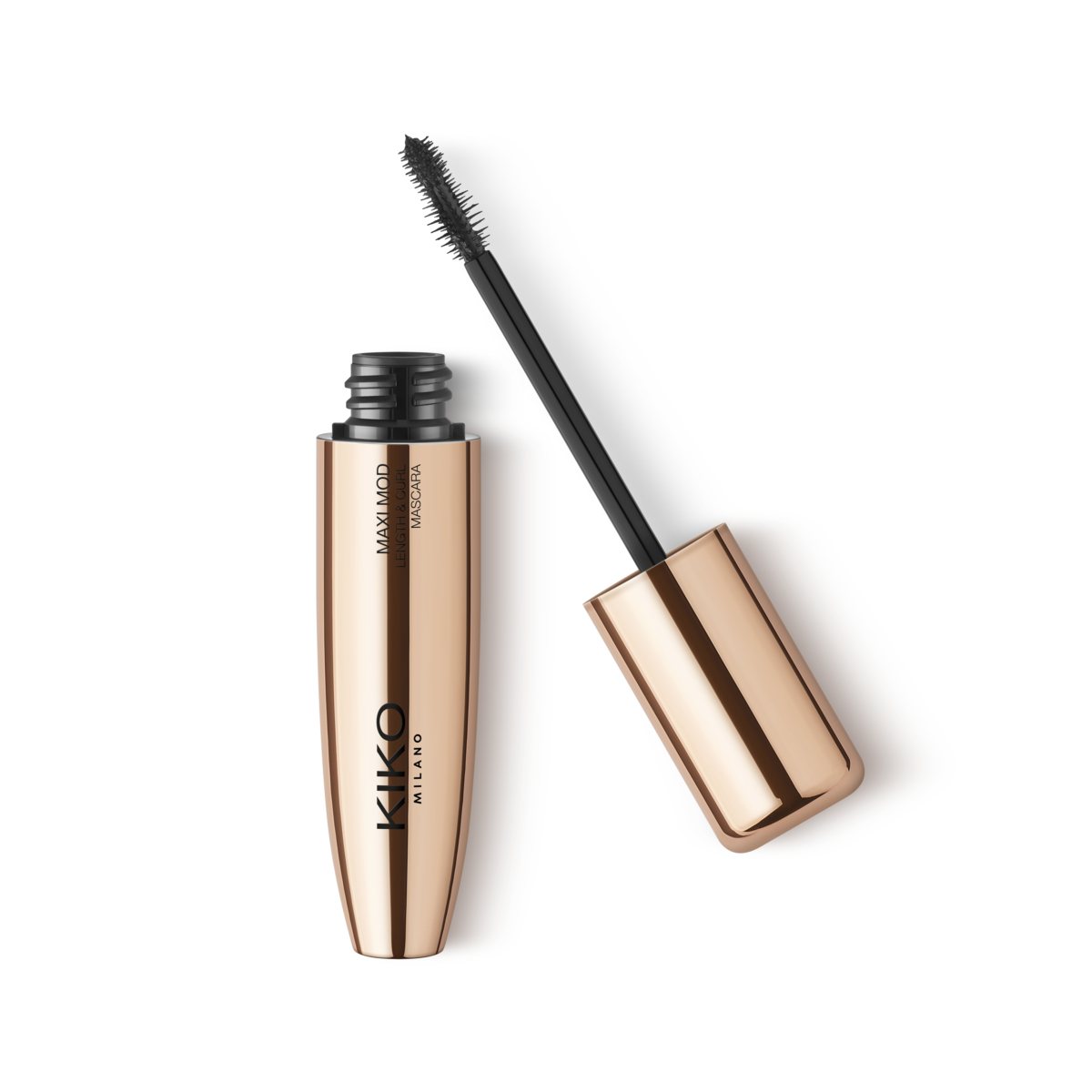 KM000000874001B Maxi Mod Length & Curl Mascara tusz do rzęs wydłużający i podkręcający z mini szczoteczką Black 12ml - obrazek 1