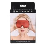 Saffron Blindfold opaska na oczy Red