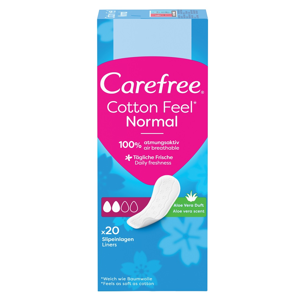 86659731732869831 Cotton Feel Normal wkładki higieniczne zapach aloesowy 20szt - obrazek 1
