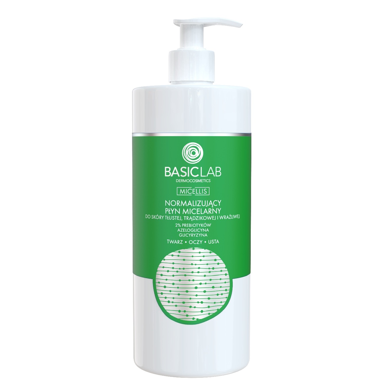 86739231689076526 Micellis normalizujący płyn micelarny do skóry tłustej i wrażliwej 2% Prebiotyków Azeloglicyna & Glicyryzyna 500ml - obrazek 1