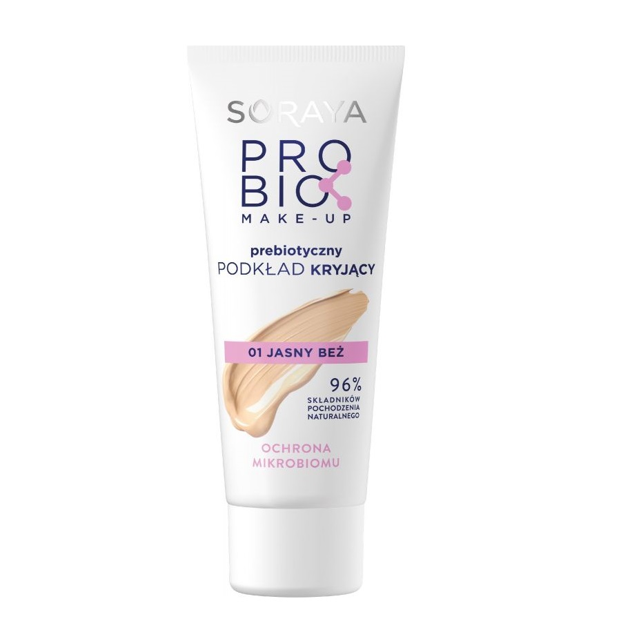 86754671675944971 Probio Make-Up prebiotyczny podkład kryjący 01 Jasny Beż 30ml - obrazek 1