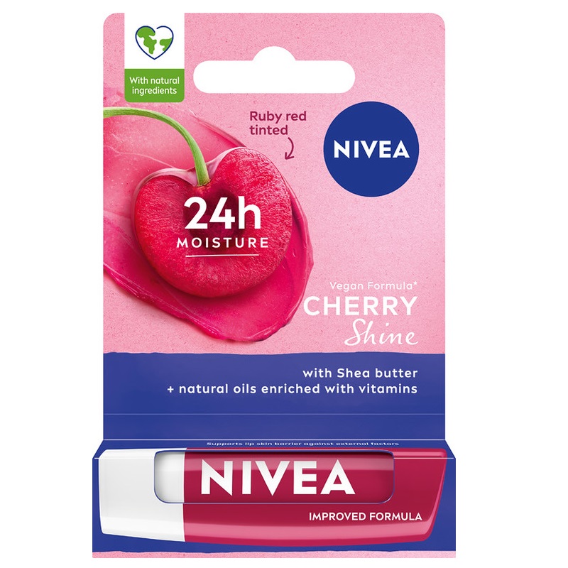 86779281692361659 Pielęgnująca pomadka do ust Cherry Shine 4.8g - obrazek 1