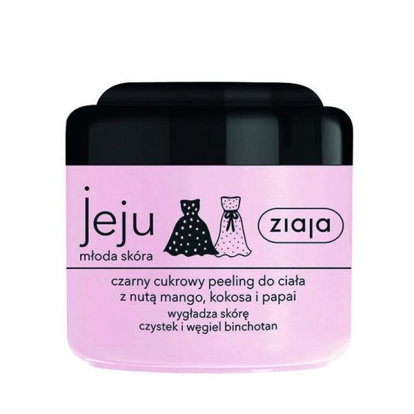 87020391587028674 Jeju czarny cukrowy peeling do ciała z nutą mango kokosa i papai 200ml - obrazek 1