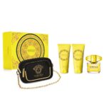Yellow Diamond zestaw woda toaletowa spray 90ml + balsam do ciała 100ml + żel pod prysznic 100ml + torebka