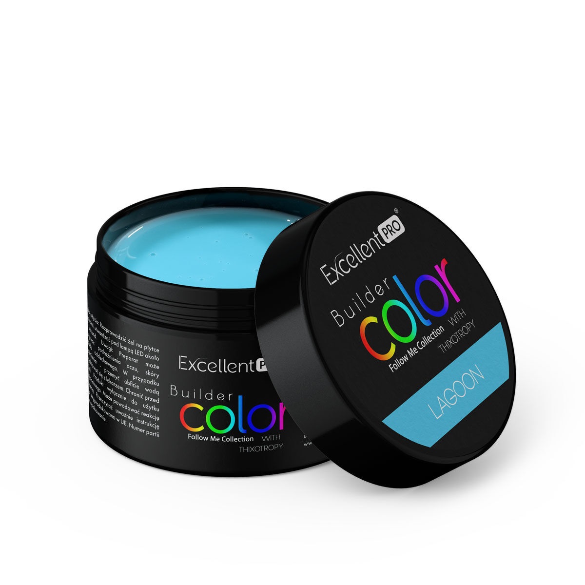 www.kozubek.info Builder Color With Thixotropy żel budujący Lagoon 15g - obrazek 1