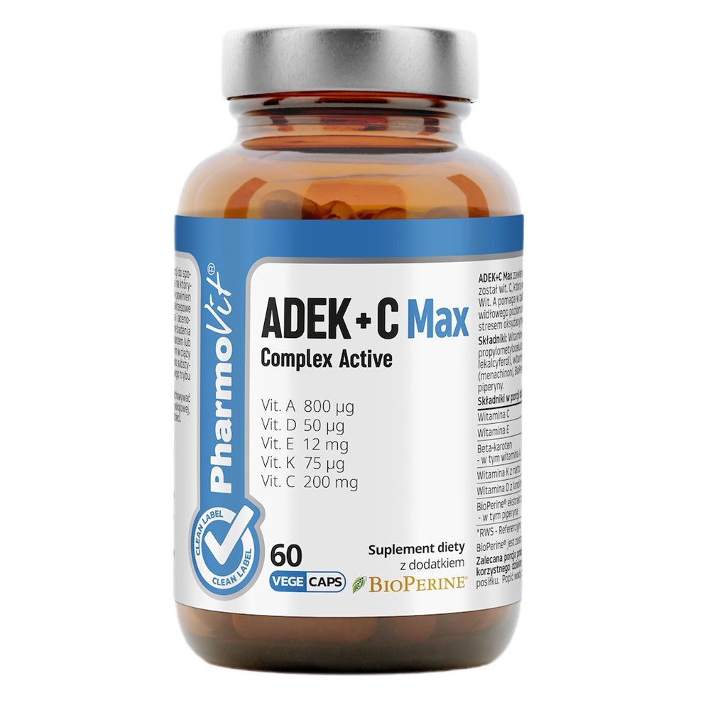 87178051746424302 ADEK+C Max suplement diety 60 kapsułek - obrazek 1