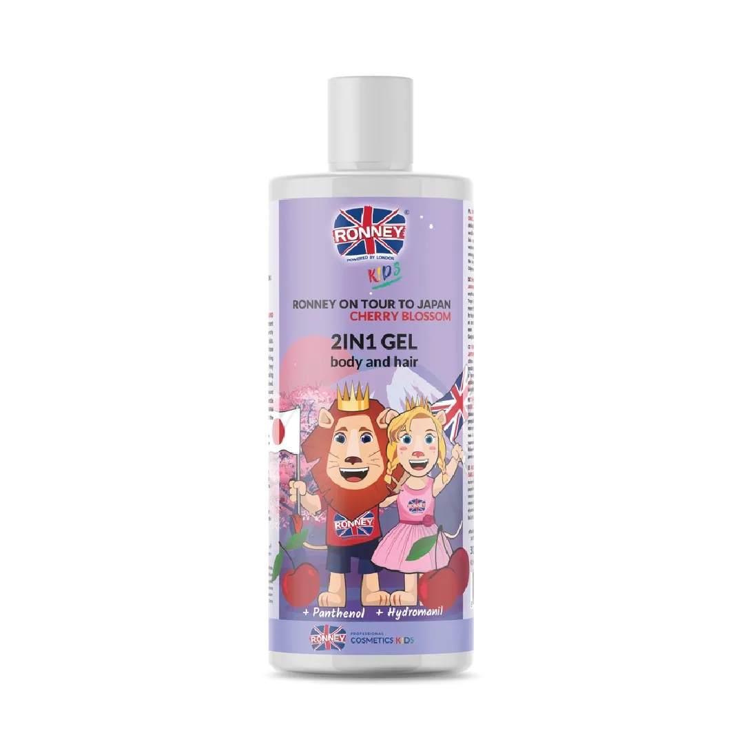 87373611648556909 Kids On Tour To Japan 2in1 Gel Body And Hair delikatny żel do mycia ciała i włosów dla dzieci Wiśnia 300ml - obrazek 1