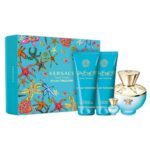 Dylan Turquoise Pour Femme zestaw woda toaletowa spray 100ml + woda toaletowa spray 5ml + żel pod prysznic 100ml + żel do ciała 100ml