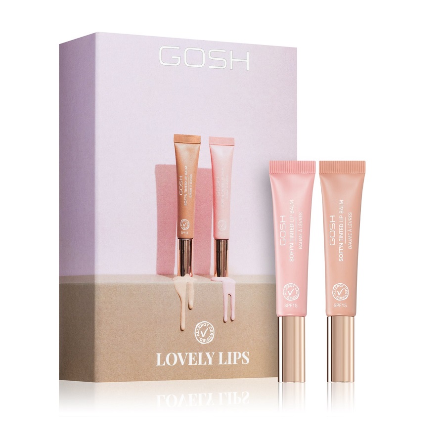 87569201666208534 Lovely Lips zestaw Soft’n Tinted Lip Balm balsam do ust 002 Nougat 8ml + Soft’n Tinted Lip Balm balsam do ust 003 Rose 8ml - obrazek 1