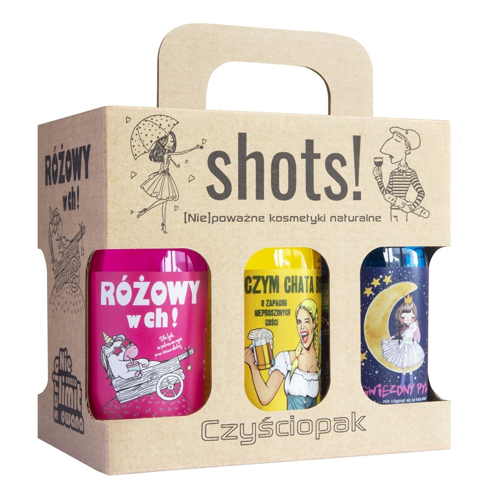 87624561753793977 Czyściopak Shots! zestaw żeli pod prysznic 6x100ml - obrazek 1