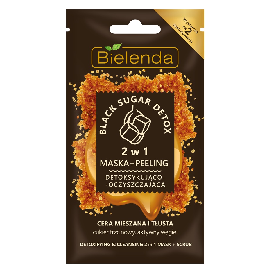 8764161650635087 Black Sugar Detox maska+peeling 2w1 detoksykująco-oczyszczająca 8g - obrazek 1
