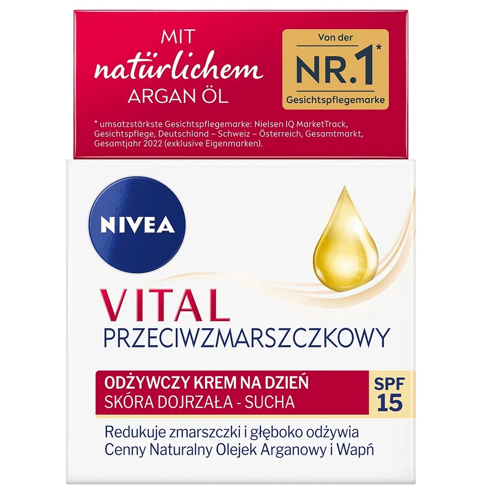 8769741750850624 Vital Przeciwzmarszczkowy odżywczy krem na dzień SPF15 50ml - obrazek 1