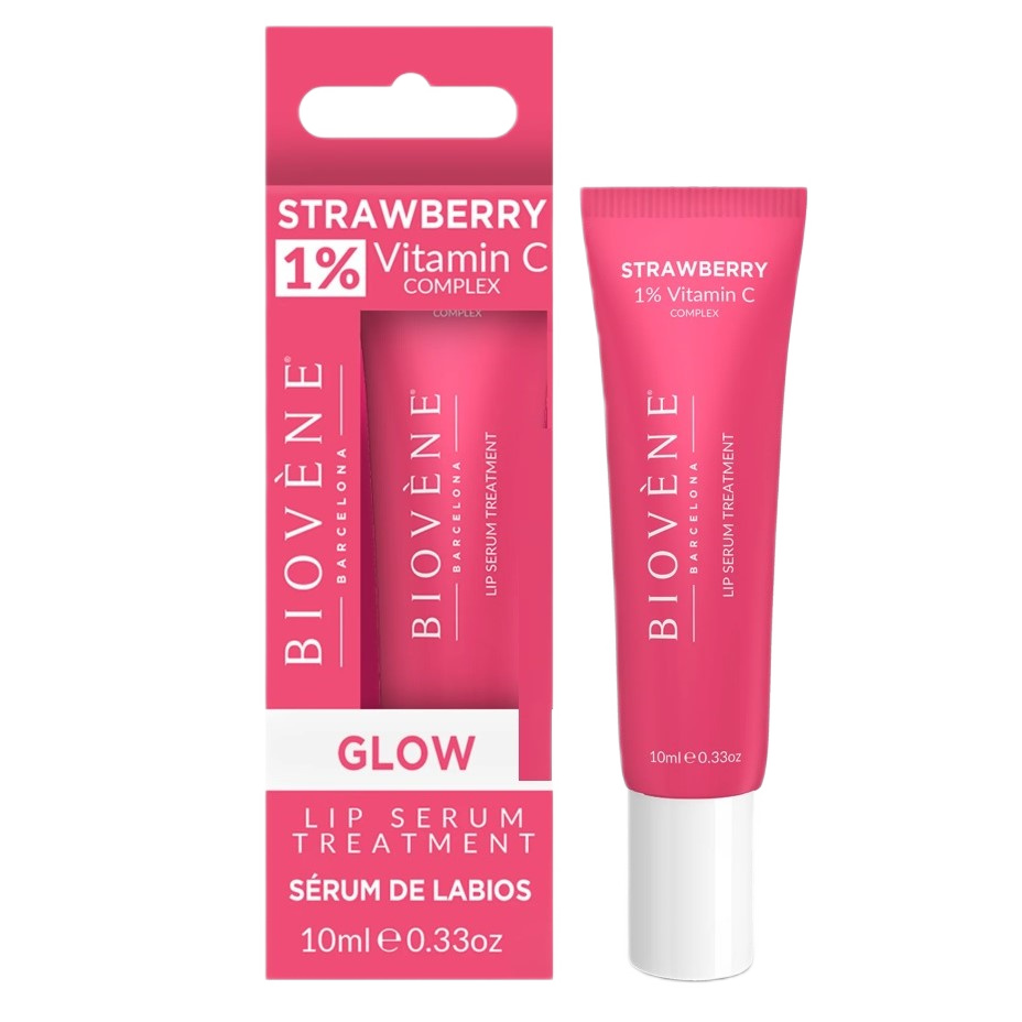 87779871709719548 Strawberry Lip Serum Treatment rozświetlające serum do ust z 1% witaminy C 10ml - obrazek 1