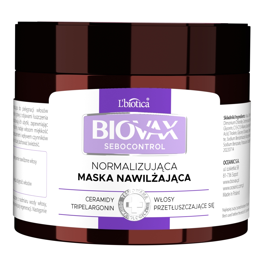 87853991708078480 Sebocontrol normalizująca maska seboregulująca 250ml - obrazek 1