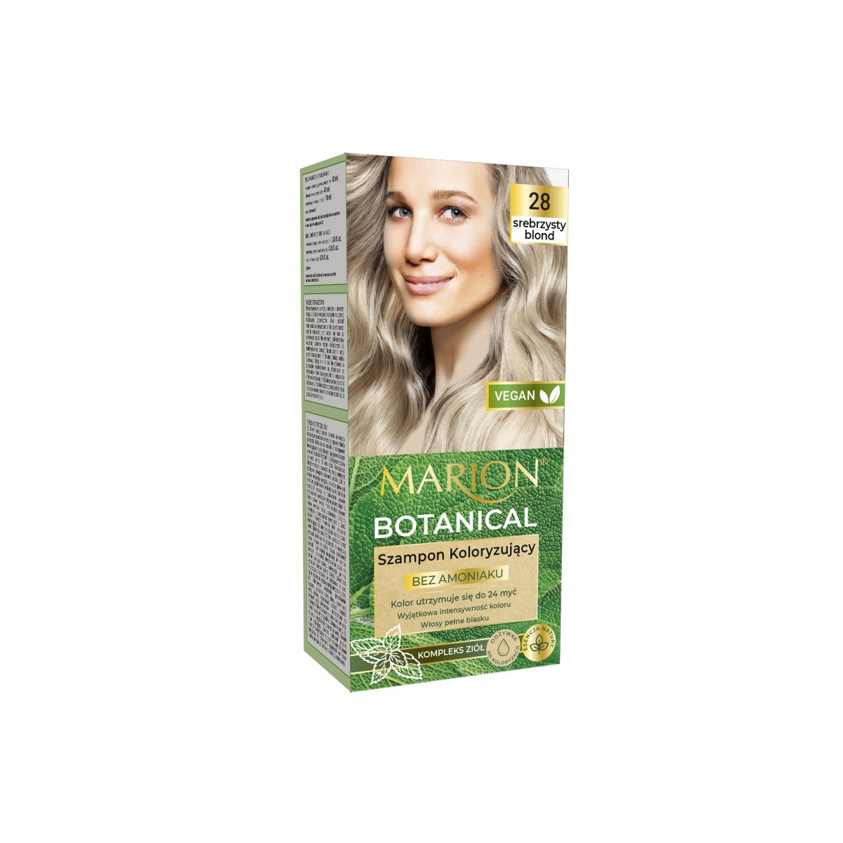 87980351675171526 Botanical szampon koloryzujący bez amoniaku 28 Srebrzysty Blond 90ml - obrazek 1