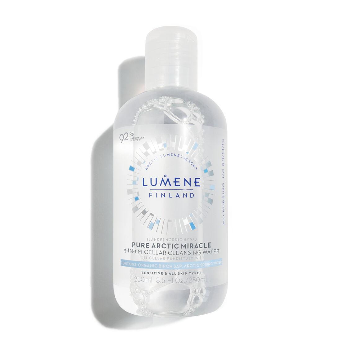 88003421631706418 Nordic Hydra Lahde Pure Arctic Miracle 3-in-1 Cleansing Water płyn micelarny do demakijażu twarzy 250ml - obrazek 1