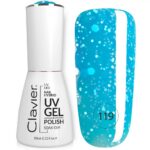 Luxury lakier hybrydowy z drobinkami holograficznymi 119 Cooler Blue 10ml