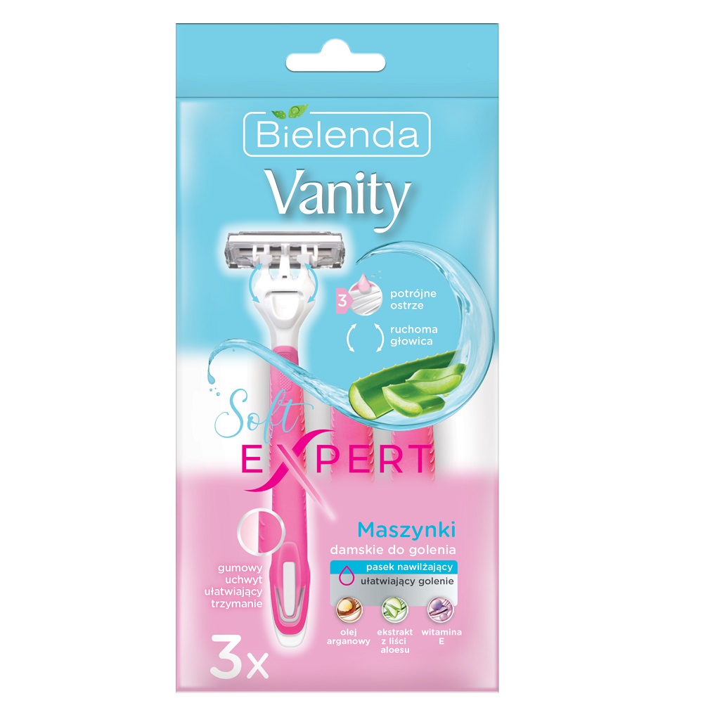 88214311715849218 Vanity Soft Expert maszynki damskie do golenia 3szt. - obrazek 1