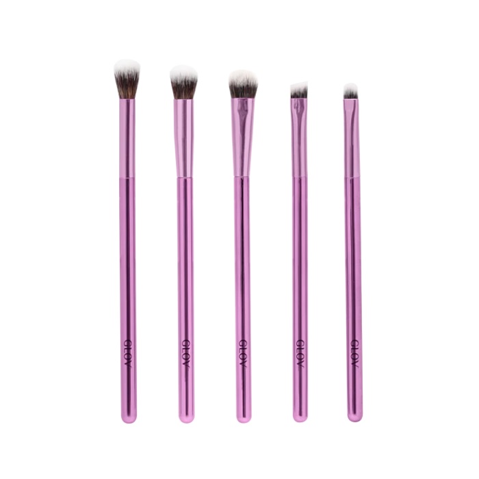 88385201675681037 Eye Brushes pędzle do makijażu oczu Purple 5szt - obrazek 1