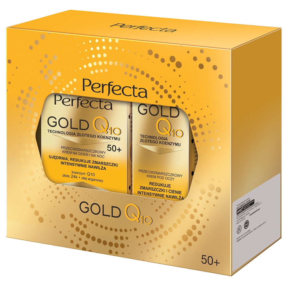 88551011728975073 Gold Q10 zestaw krem przeciwzmarszczkowy 50+ 50ml + przeciwzmarszczkowy krem pod oczy 15ml - obrazek 1