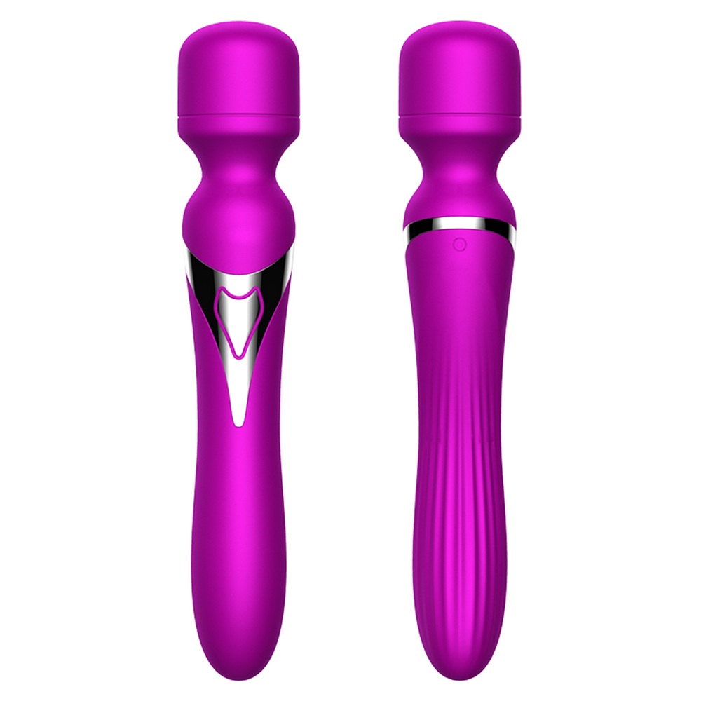 88749671753351393 Stymulator-Silicone Dual Massager stymulator o podwójnym zastosowaniu Purple - obrazek 1