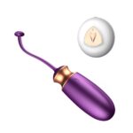 Vibrating Silicone Love EGG jajko wibracyjne z pilotem Purple