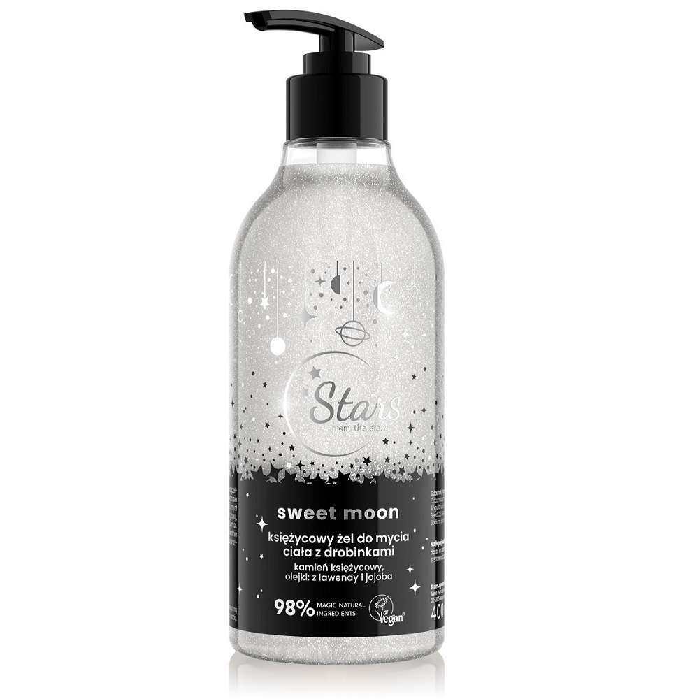 88842461698137716 Sweet Moon księżycowy żel do mycia ciała z drobinkami 400ml - obrazek 1
