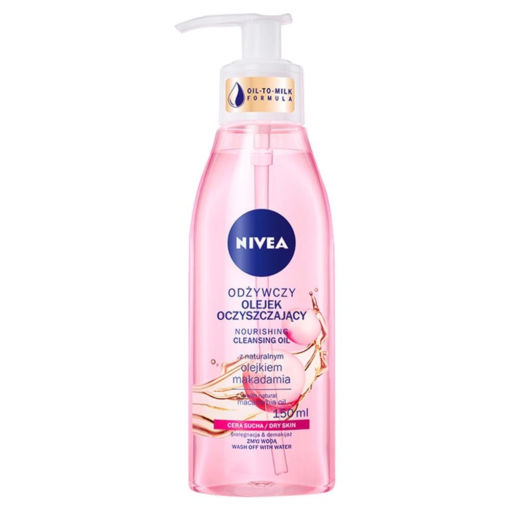 88916561636982500 Odżywczy olejek oczyszczający do twarzy z naturalnym olejkiem makadamia 150ml - obrazek 1