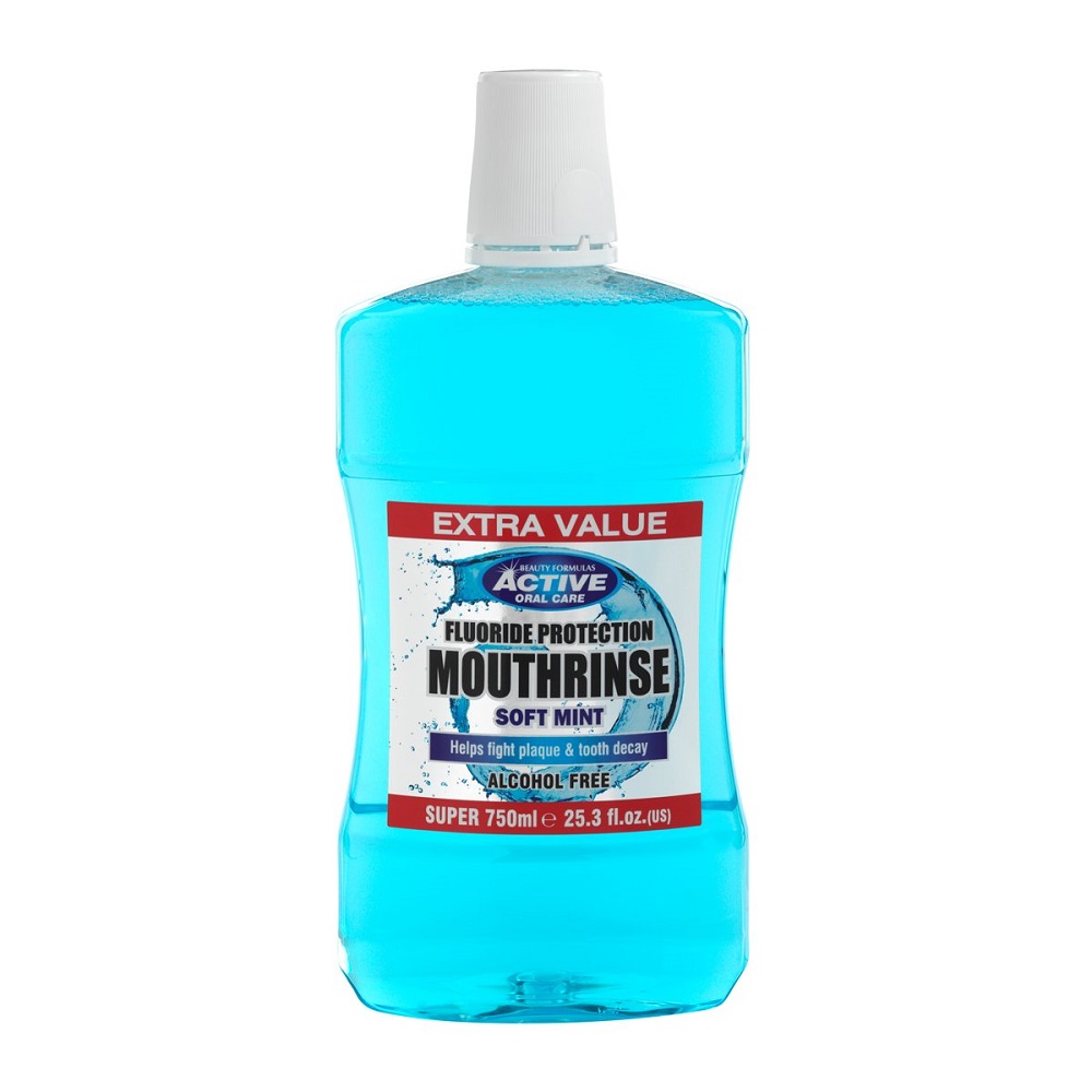 8905931632381426 Active Alcohol Free Mounthwash płyn do płukania jamy ustnej bez alkoholu 750ml - obrazek 1